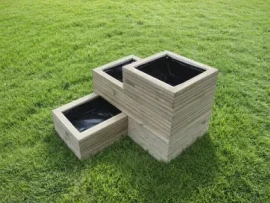 Corkscrew Decking Planter L-Shape Right Hand