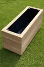 Premium Iroko Hardwood Planters 900mm x 300mm 3 Tier