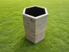 Hex Decking Planter 700mm x 700mm 6 Tier 