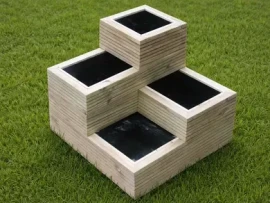 Stacked Decking Planter Large Tower